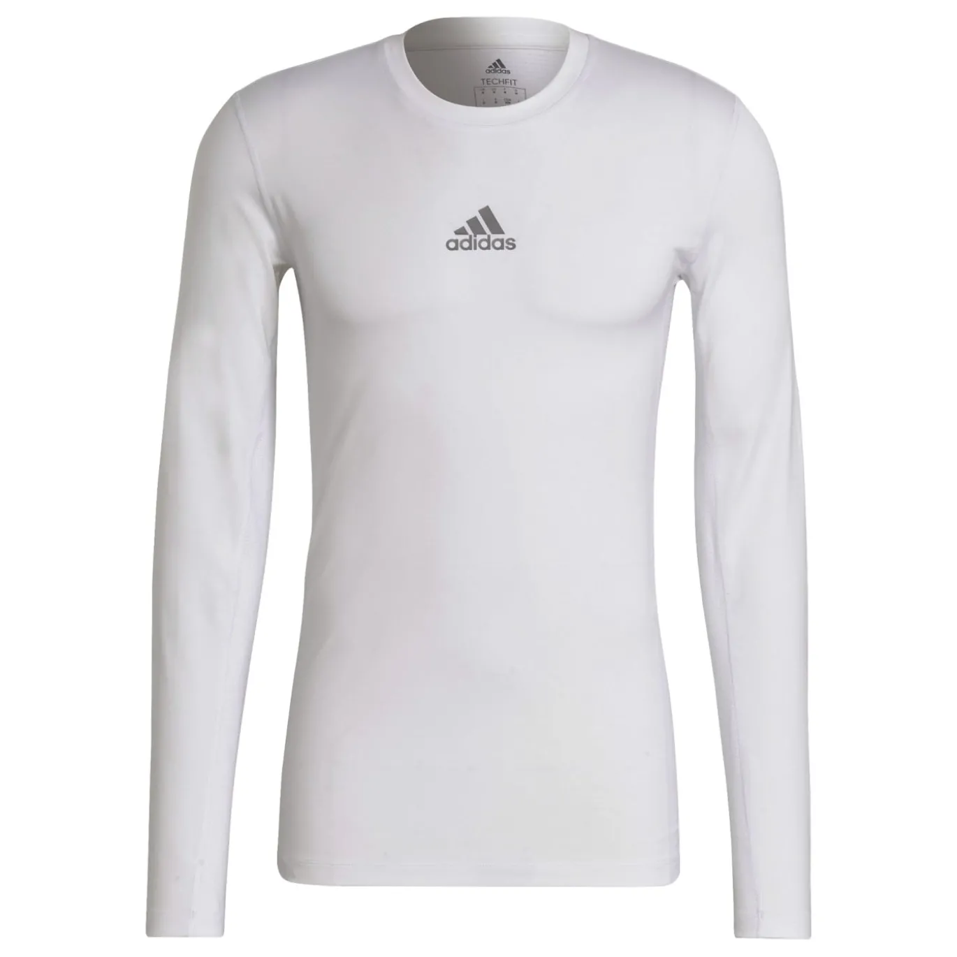 adidas TechFit Ondershirt Lange Mouwen Wit