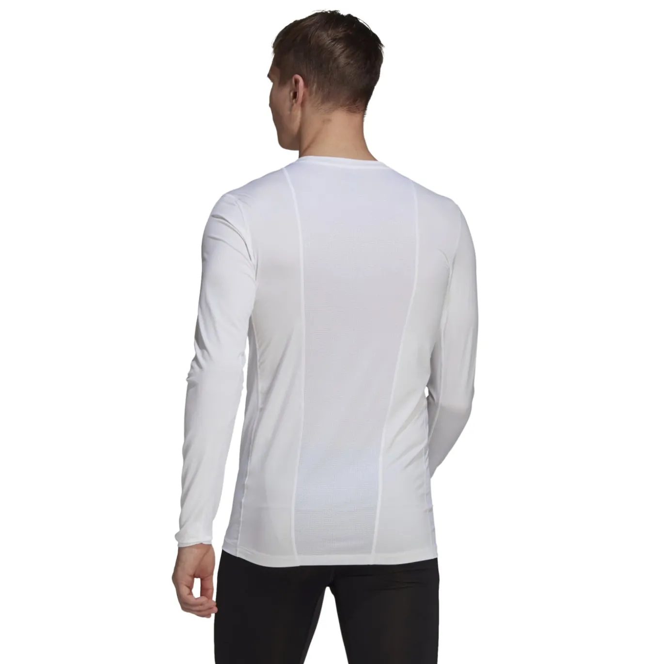 adidas TechFit Ondershirt Lange Mouwen Wit