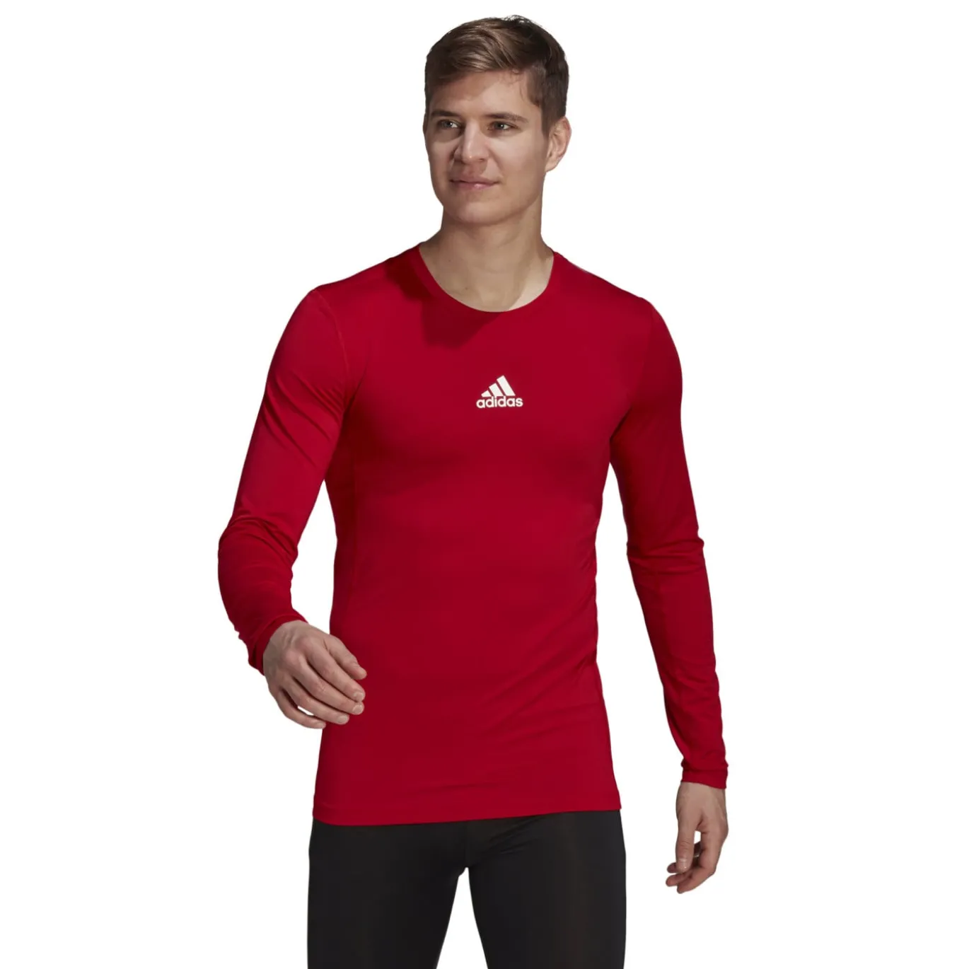 adidas TechFit Ondershirt Lange Mouwen Rood
