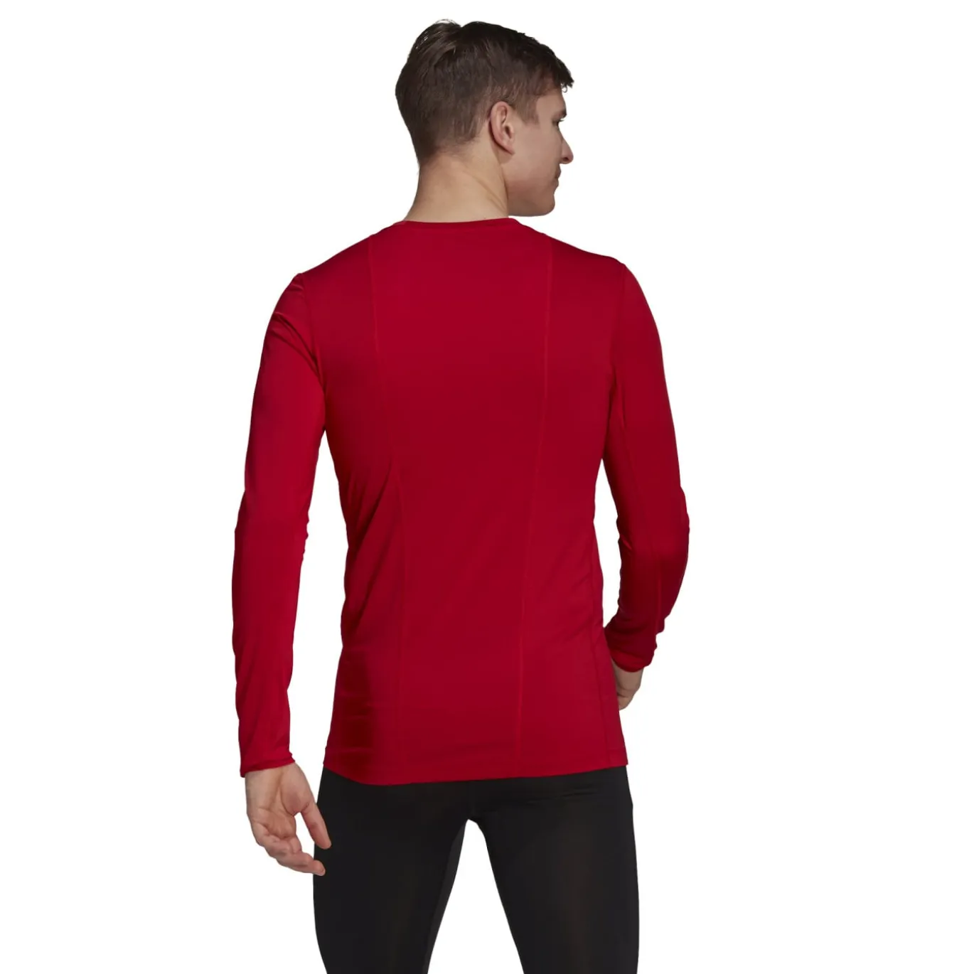 adidas TechFit Ondershirt Lange Mouwen Rood