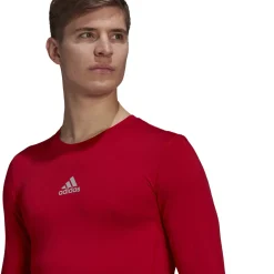 adidas TechFit Ondershirt Lange Mouwen Rood