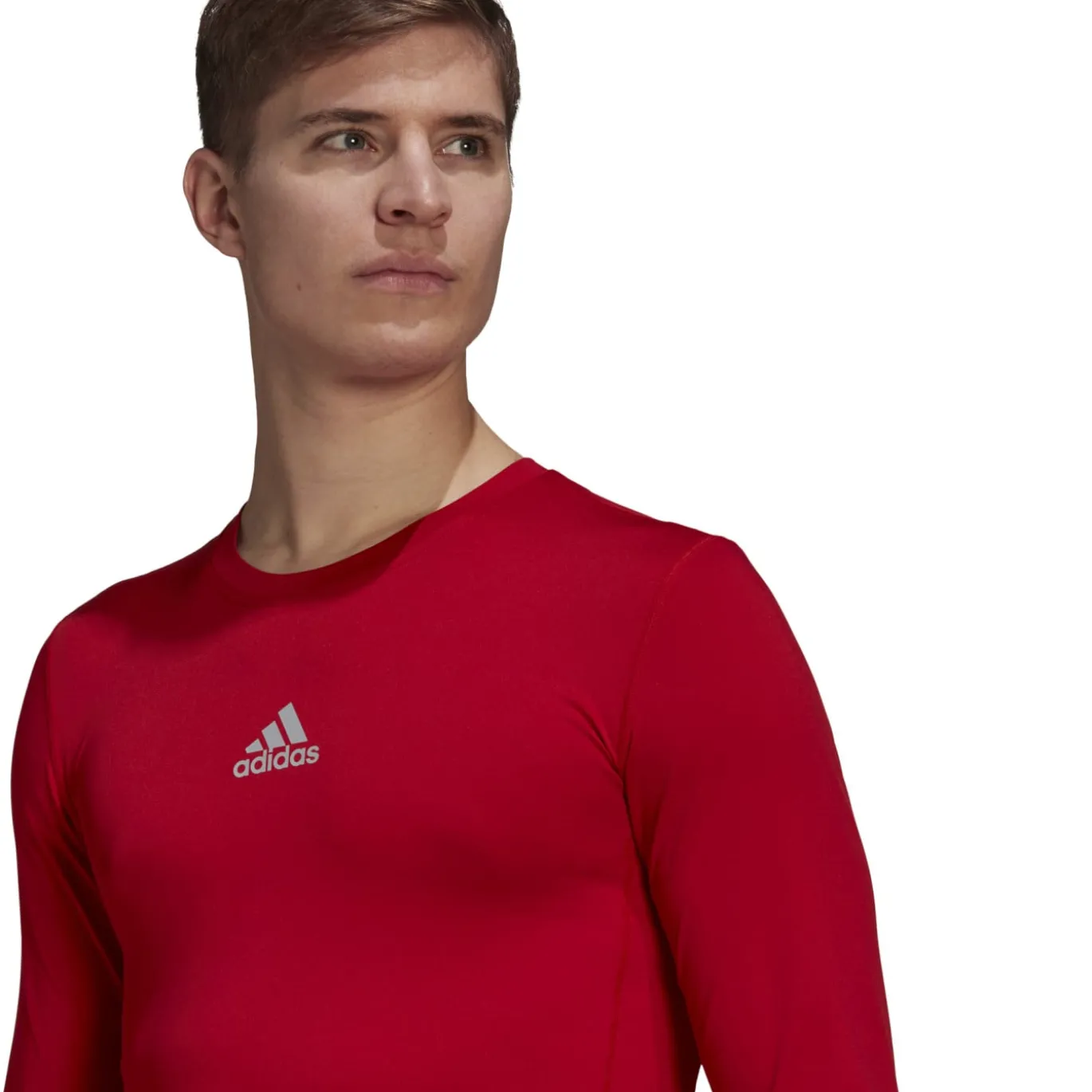 adidas TechFit Ondershirt Lange Mouwen Rood