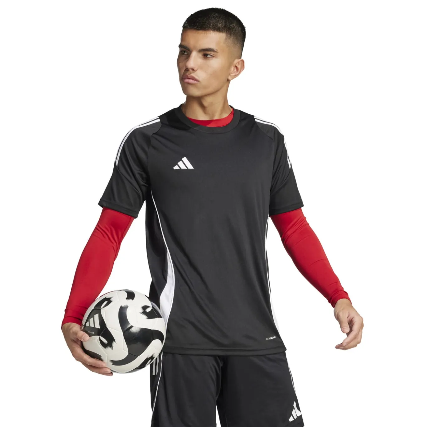 adidas Techfit Ondershirt Lange Mouwen Rood Wit