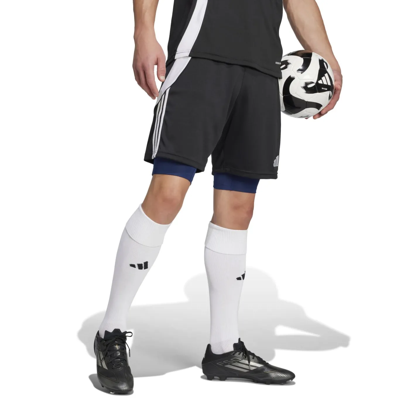 adidas Techfit Slidingbroekje Donkerblauw Wit Zwart