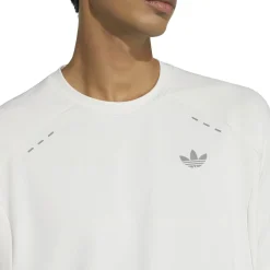 adidas Tech Trefoil Essential T-Shirt Lichtgrijs Zilver