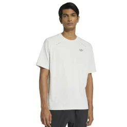adidas Tech Trefoil Essential T-Shirt Lichtgrijs Zilver