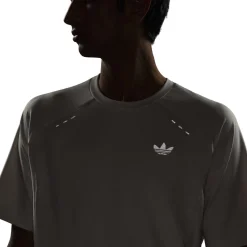 adidas Tech Trefoil Essential T-Shirt Lichtgrijs Zilver