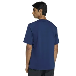 adidas Tech Trefoil Essential T-Shirt Donkerblauw Zilver