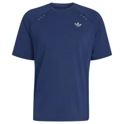 adidas Tech Trefoil Essential T-Shirt Donkerblauw Zilver