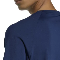 adidas Tech Trefoil Essential T-Shirt Donkerblauw Zilver
