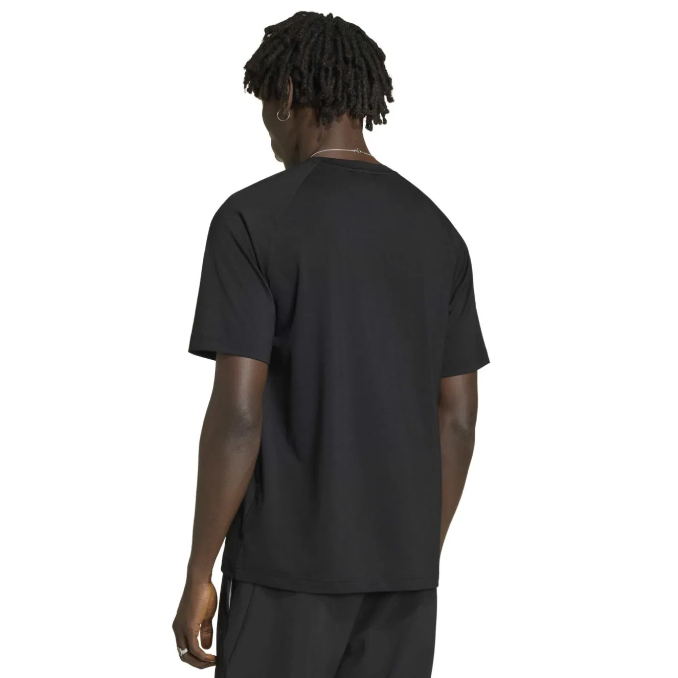 adidas Tech Trefoil Essential T-Shirt Zwart Zilver