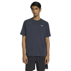 adidas Tech Trefoil Essential T-Shirt Donkergrijs Zilver