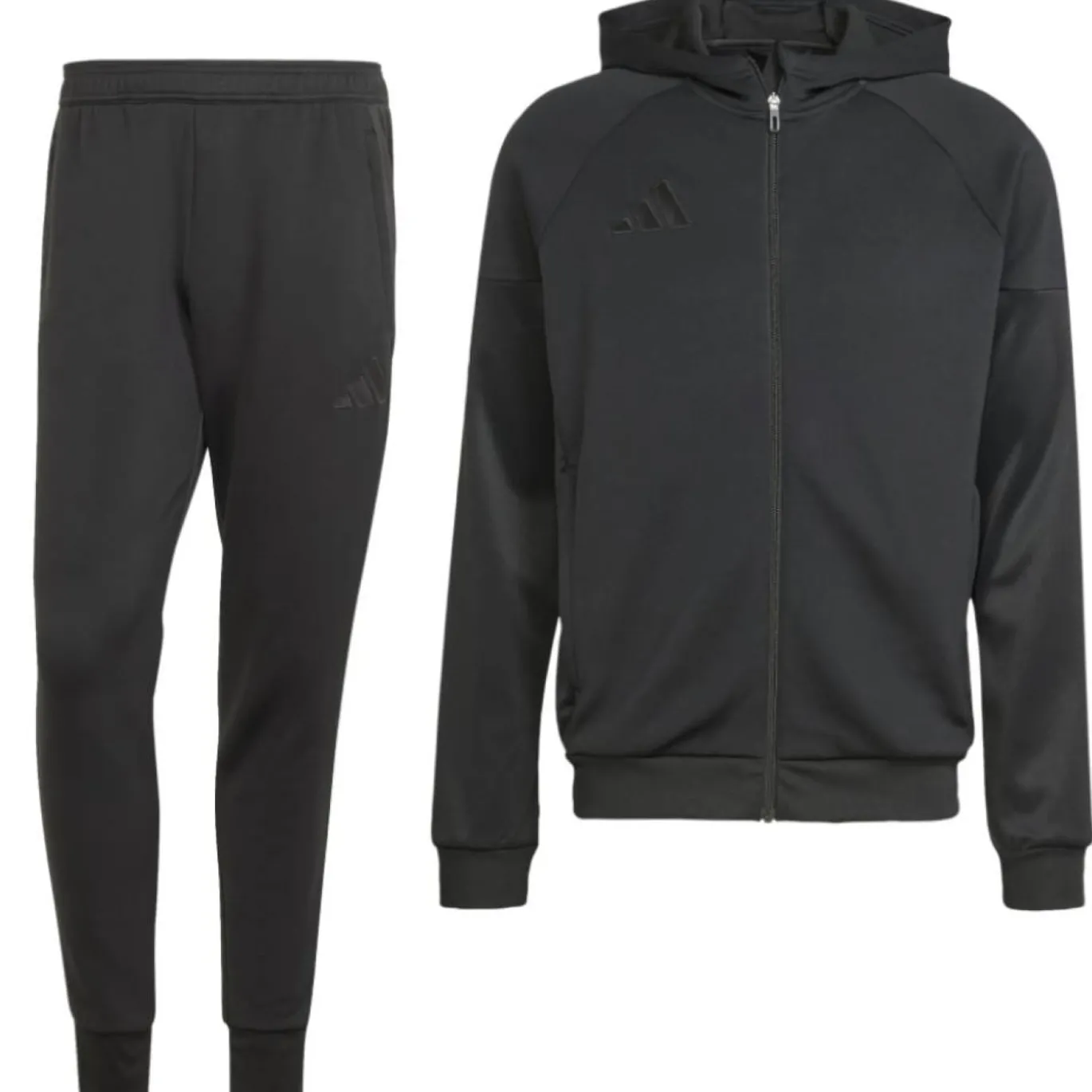 adidas Tiro 25 Casual Trainingspak Full-Zip Hooded Zwart