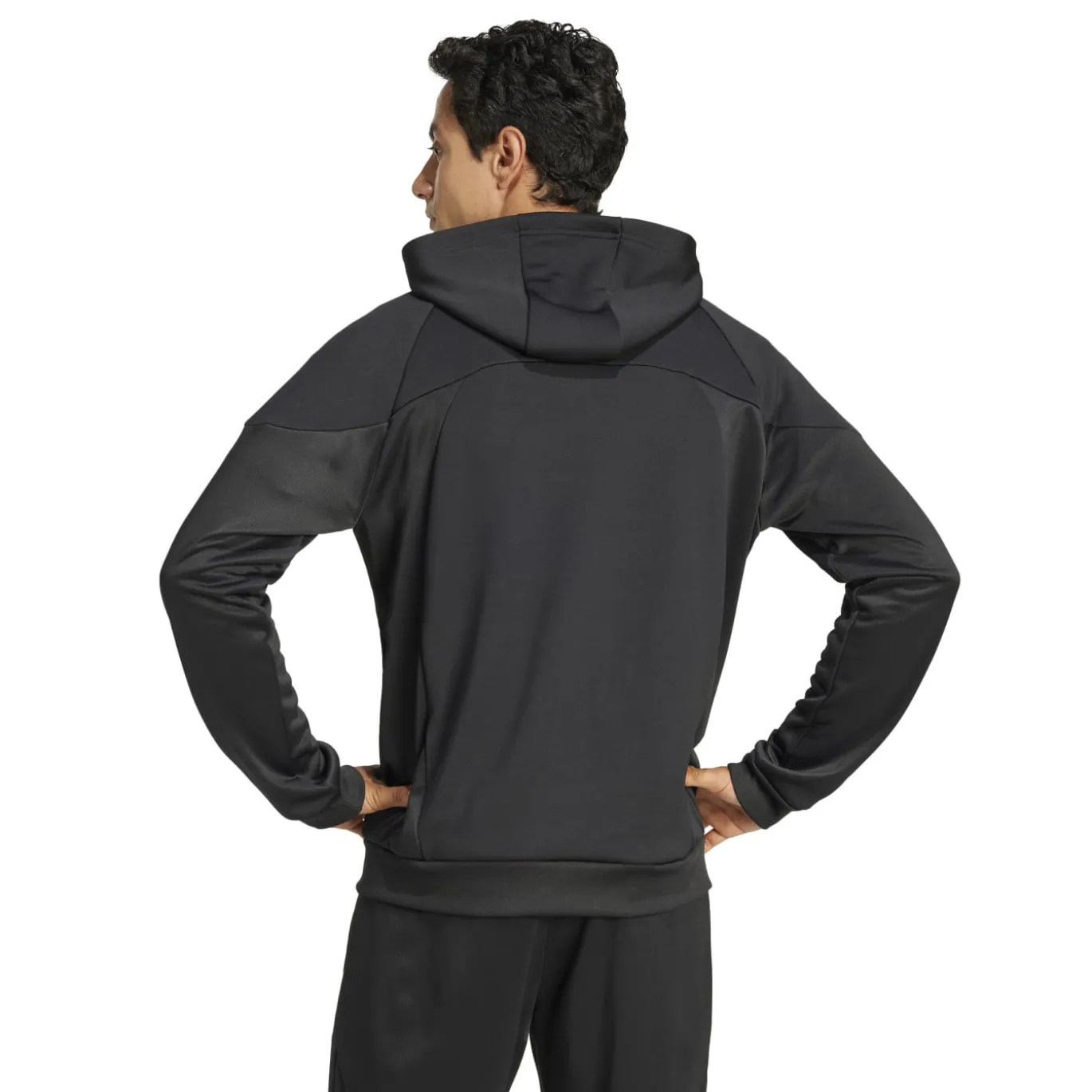 adidas Tiro 25 Casual Trainingspak Full-Zip Hooded Zwart