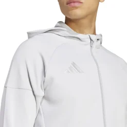 adidas Tiro 25 Casual Trainingspak Full-Zip Hooded Lichtgrijs Wit