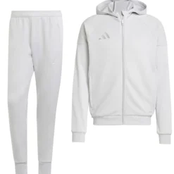 adidas Tiro 25 Casual Trainingspak Full-Zip Hooded Lichtgrijs Wit