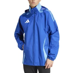adidas Tiro 24 Competition Allweather Jas Blauw Lichtblauw