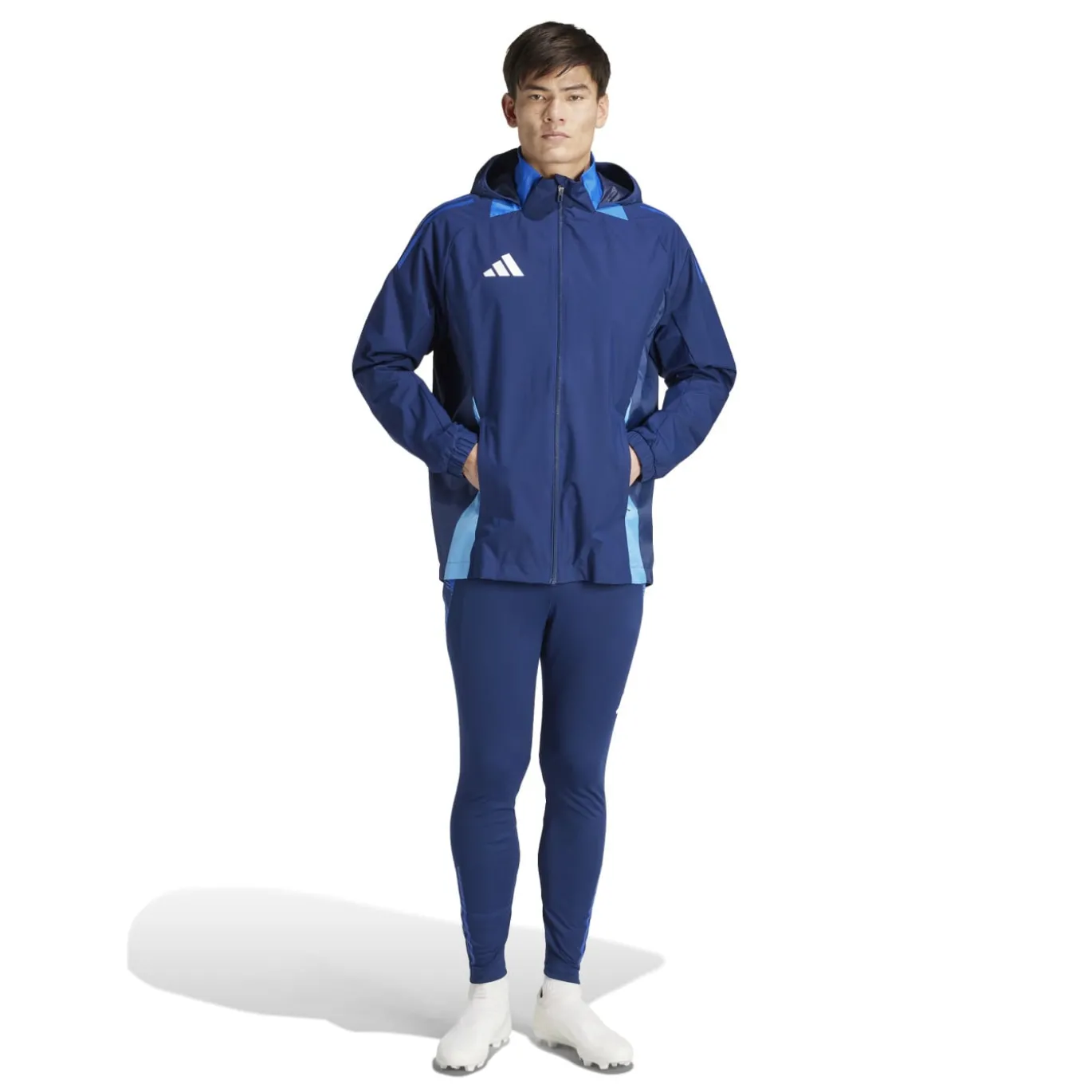 adidas Tiro 24 Competition Allweather Jas Donkerblauw Blauw