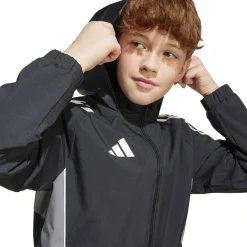 adidas Tiro 25 Competition Allweather Jacket Kids Zwart Grijs