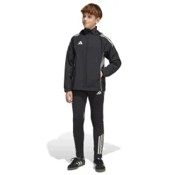adidas Tiro 25 Competition Allweather Jacket Kids Zwart Grijs
