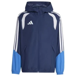 adidas Tiro 26 Competition Allweather Jack Kids Donkerblauw Blauw