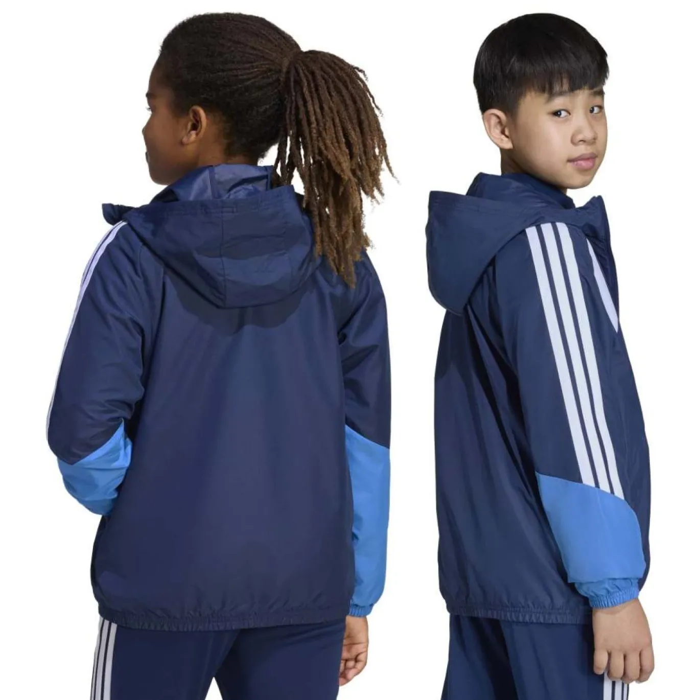 adidas Tiro 26 Competition Allweather Jack Kids Donkerblauw Blauw