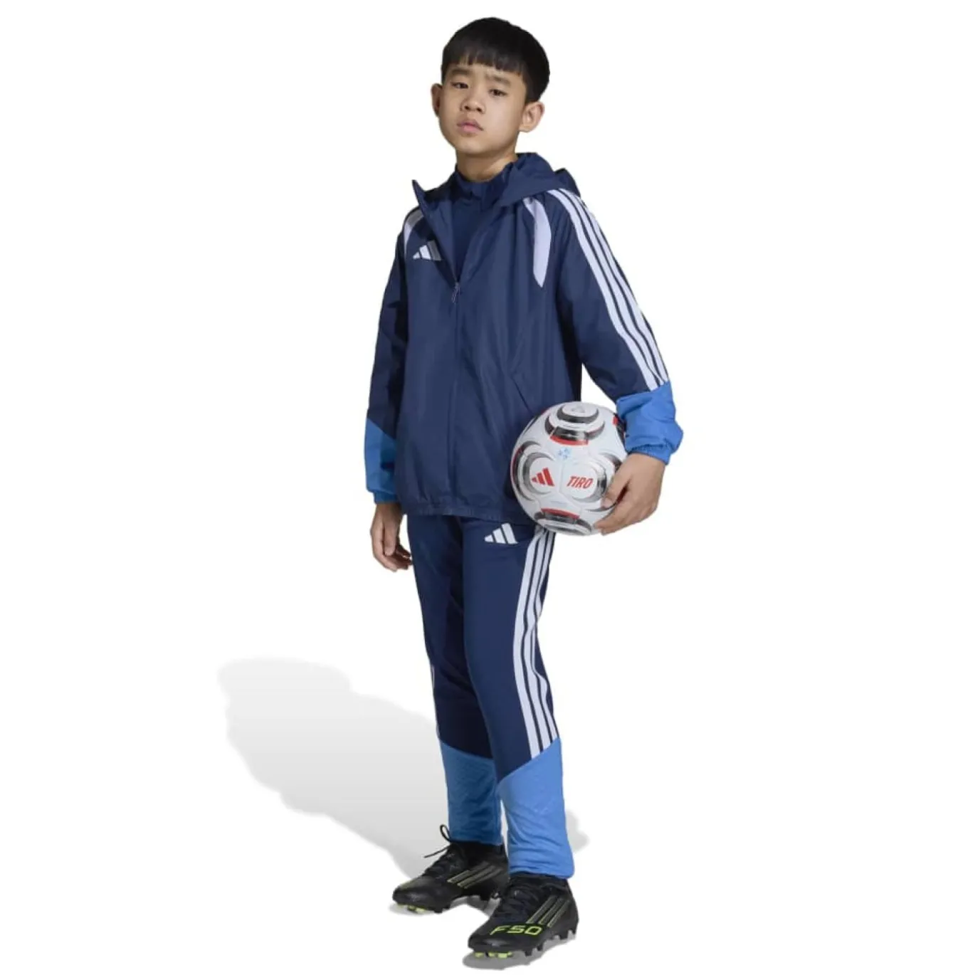 adidas Tiro 26 Competition Allweather Jack Kids Donkerblauw Blauw