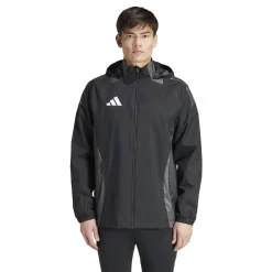 adidas Tiro 24 Competition Allweather Jas Zwart Donkergrijs
