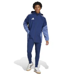 adidas Tiro 25 Competition Allweather Jack Donkerblauw Lichtblauw