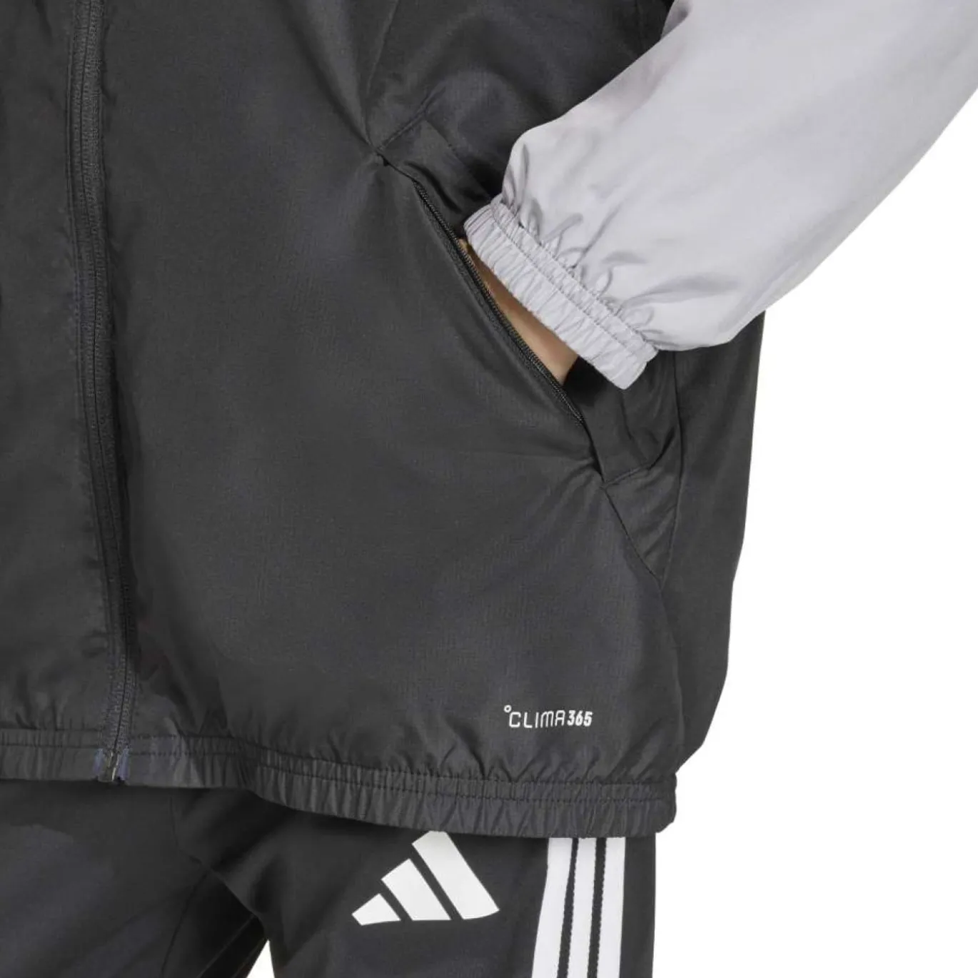 adidas Tiro 26 Competition Allweather Jack Kids Zwart Grijs