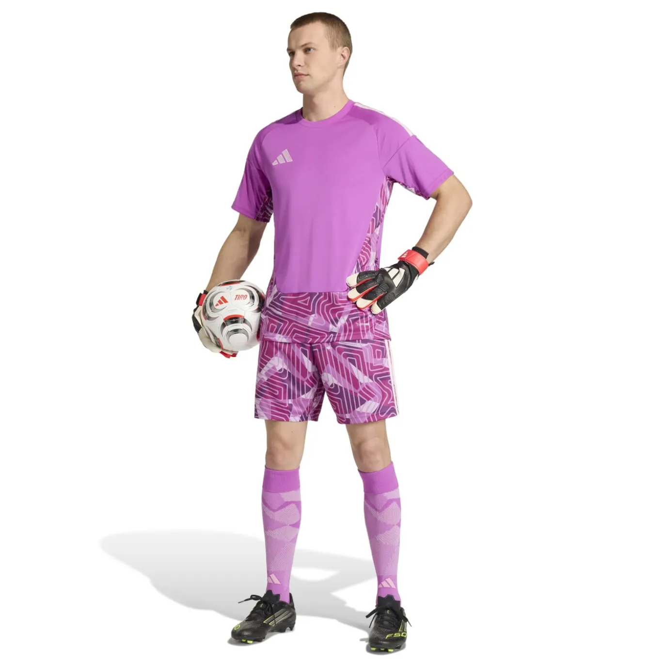 adidas Tiro 26 Competition Keeperstenue Korte Mouwen Roze