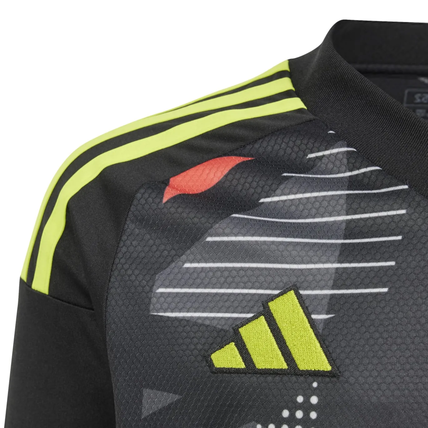 adidas Tiro 24 Competition Keepersshirt Lange Mouwen Kids Zwart Lichtgroen Rood