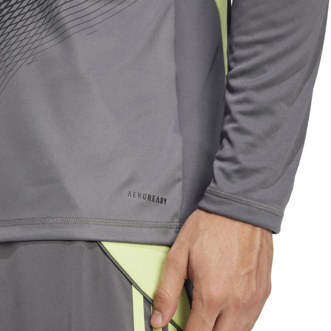 adidas Tiro 25 Competition Keepersshirt Lange Mouwen Grijs Zwart Lichtgroen