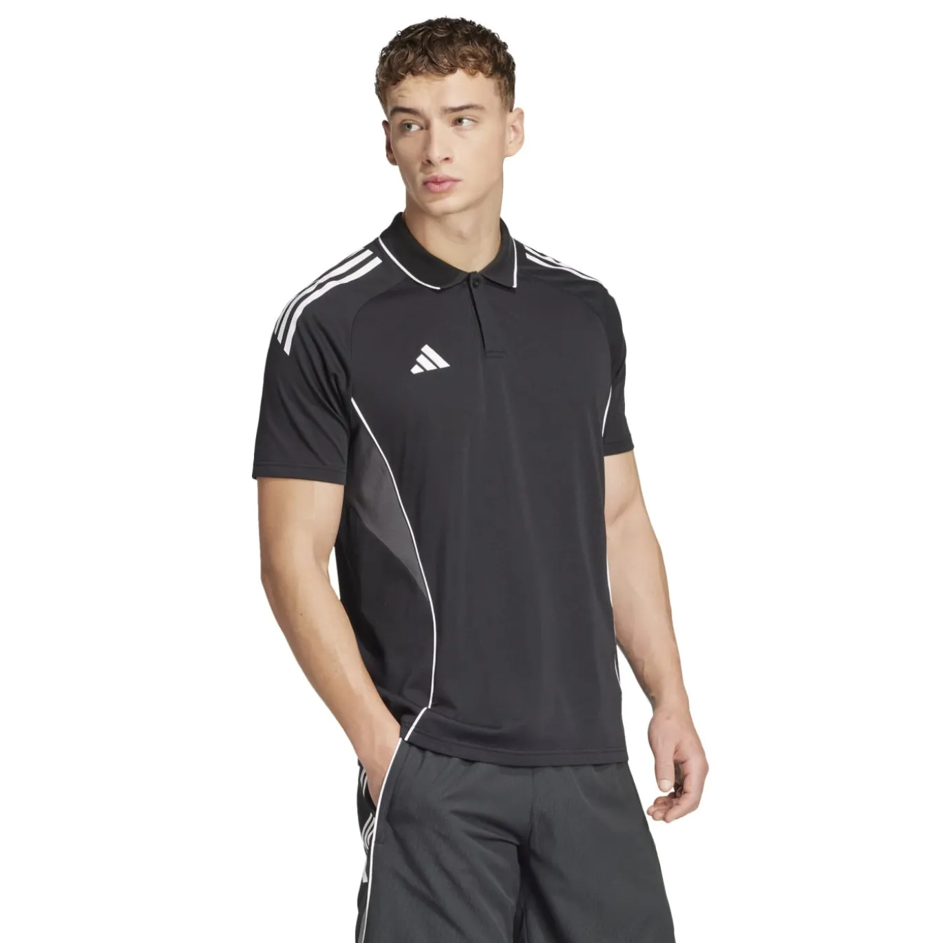 adidas Tiro 25 Competition Polo Trainingsset Zwart Wit