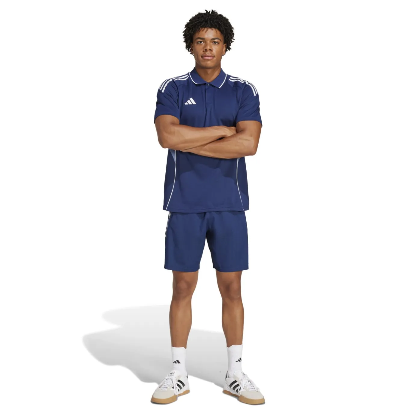 adidas Tiro 25 Competition Polo Trainingsset Donkerblauw Lichtblauw