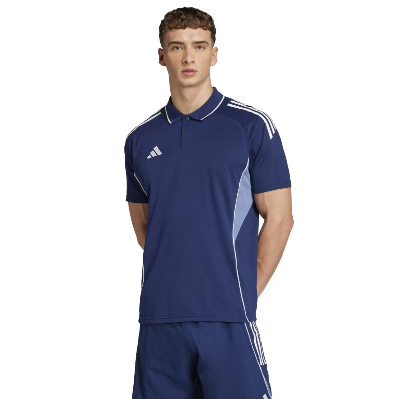 adidas Tiro 25 Competition Polo Trainingsset Donkerblauw Lichtblauw