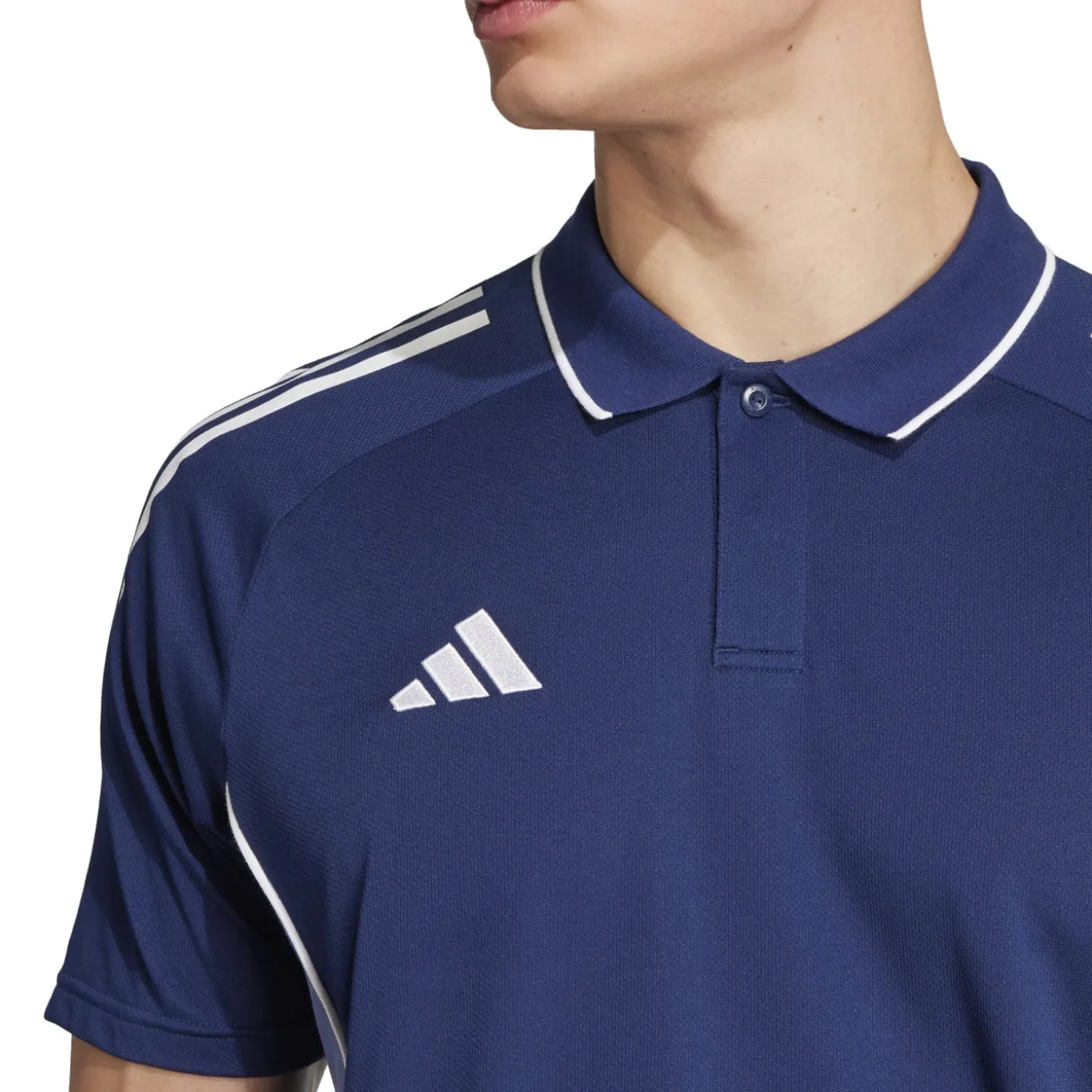 adidas Tiro 25 Competition Polo Donkerblauw Lichtblauw