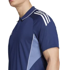 adidas Tiro 25 Competition Polo Donkerblauw Lichtblauw