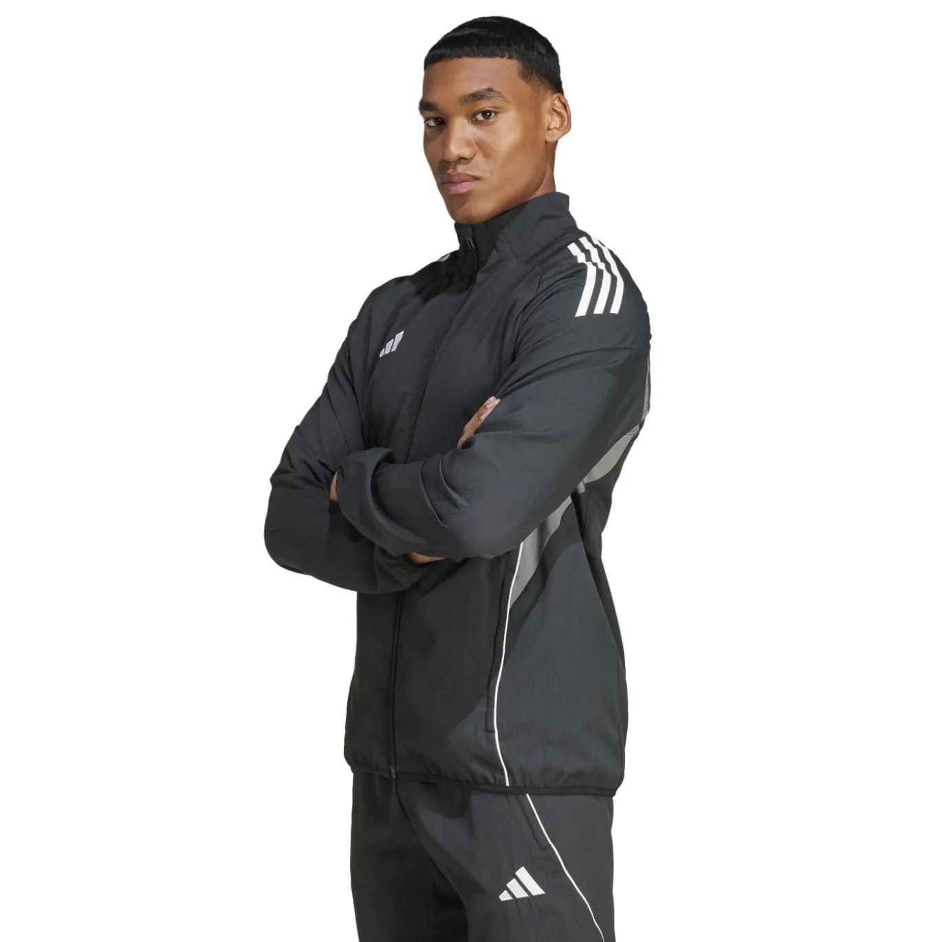 adidas Tiro 25 Competition Presentatiejack Zwart Wit Grijs
