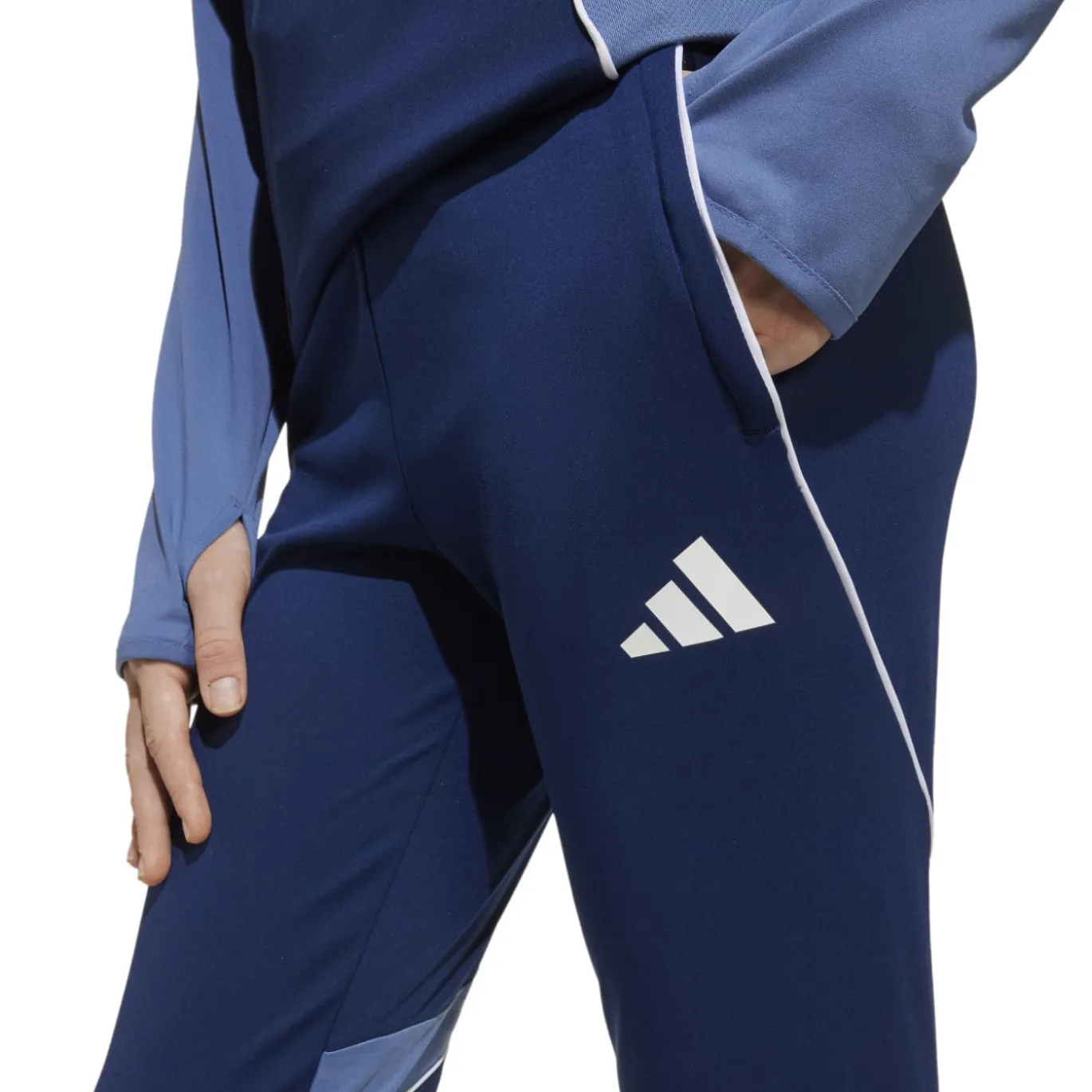 adidas Tiro 25 Competition Trainingspak 1/4-Zip Kids Blauw Lichtblauw Donkerblauw
