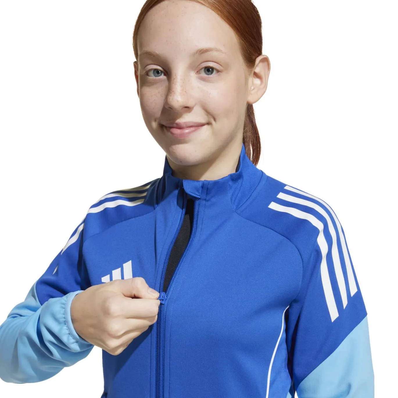 adidas Tiro 25 Competition Trainingspak Full-Zip Kids Blauw Lichtblauw Donkerblauw
