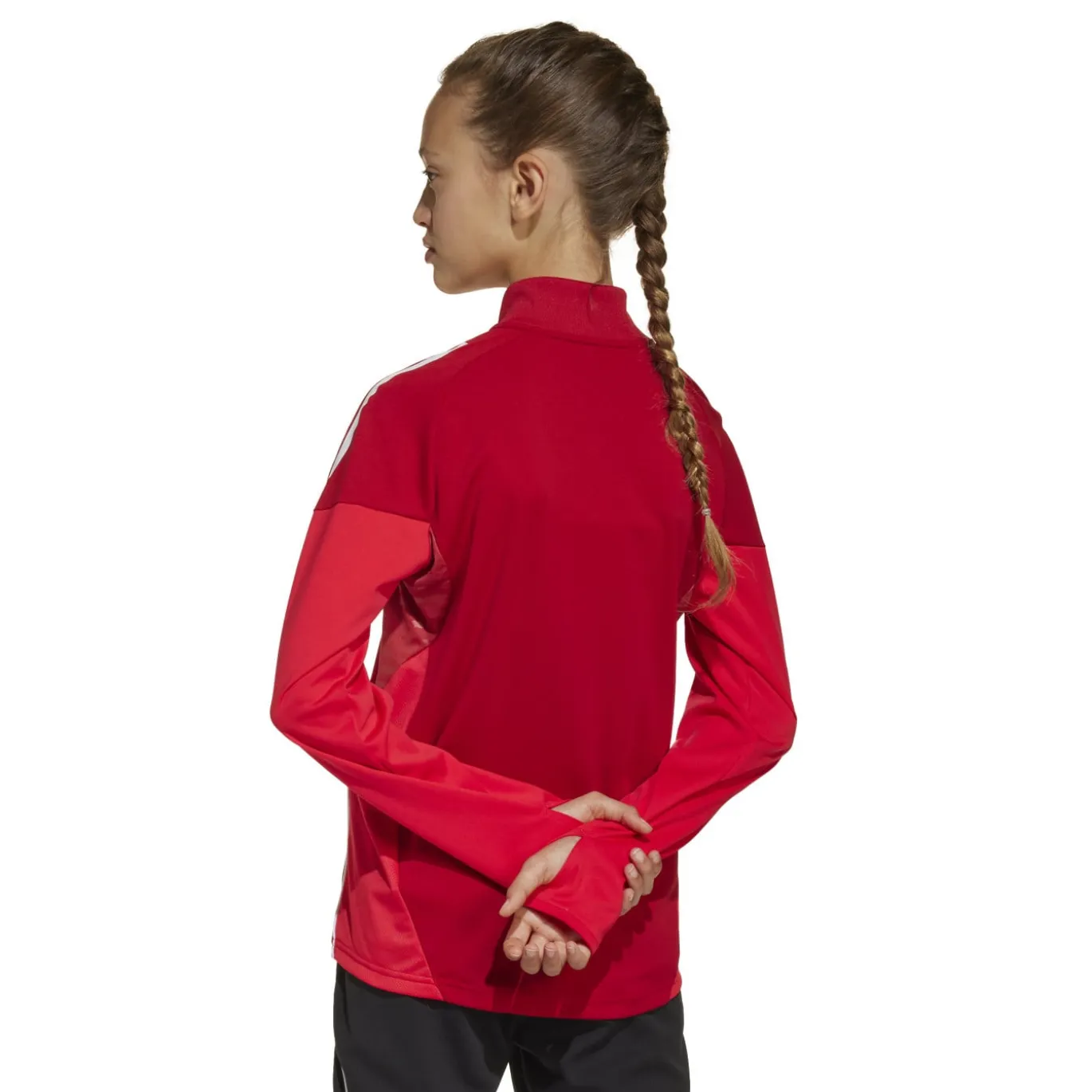 adidas Tiro 25 Competition Trainingspak 1/4-Zip Kids Rood Zwart Grijs