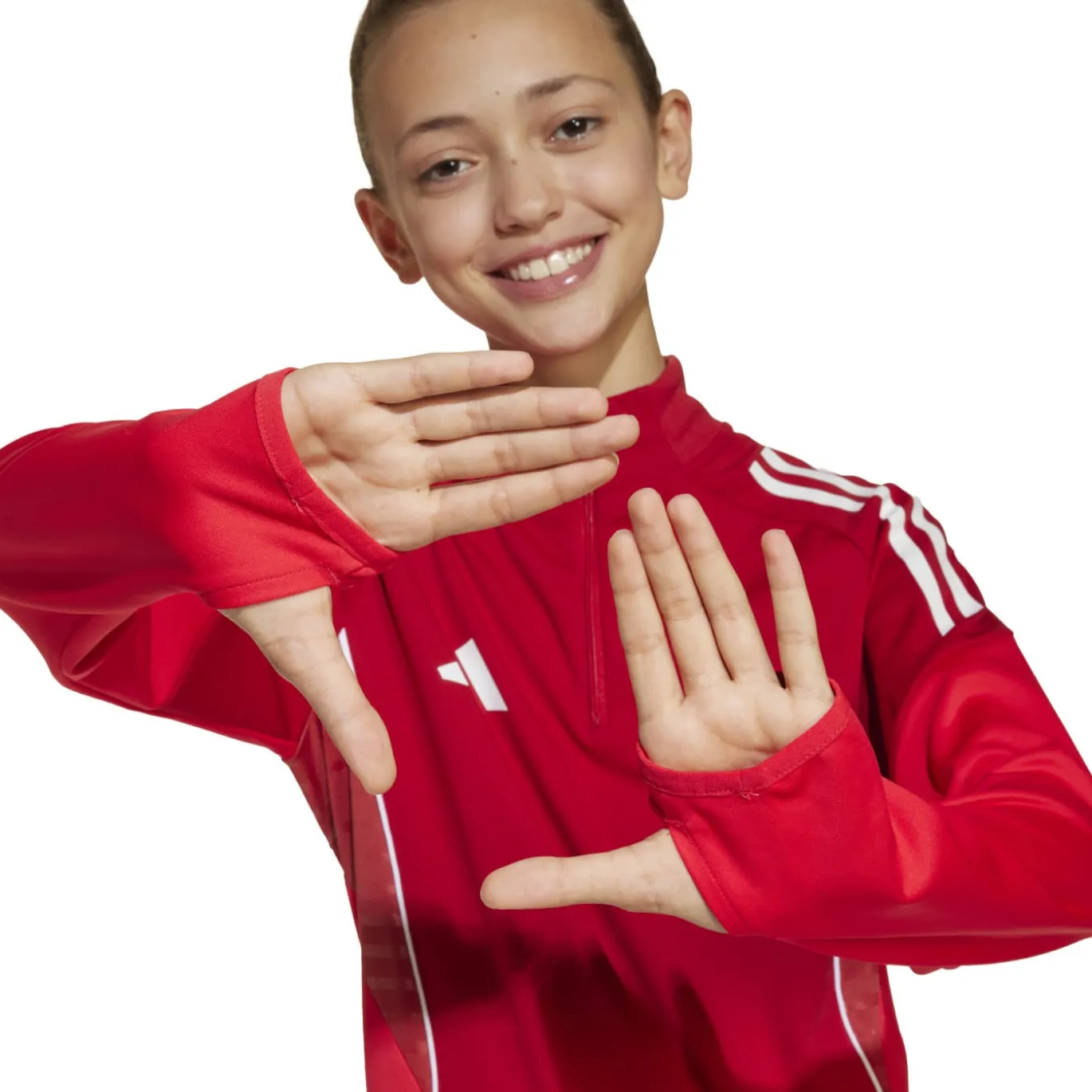 adidas Tiro 25 Competition Trainingspak 1/4-Zip Kids Rood Zwart Grijs