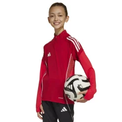 adidas Tiro 25 Competition Trainingspak 1/4-Zip Kids Rood Zwart Grijs