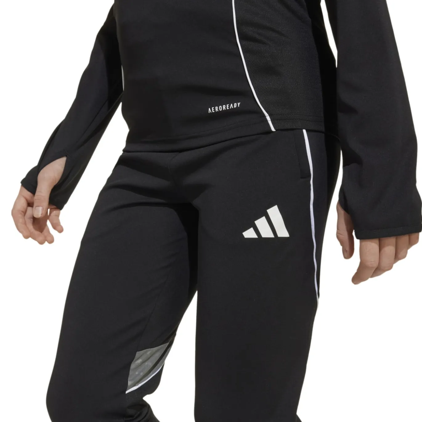 adidas Tiro 25 Competition Trainingspak Full-Zip Kids Zwart Wit Grijs