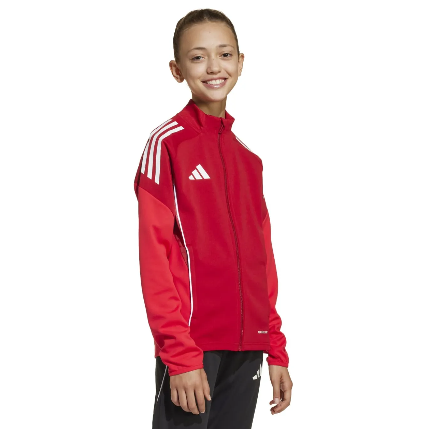 adidas Tiro 25 Competition Trainingspak Full-Zip Kids Rood Zwart Wit