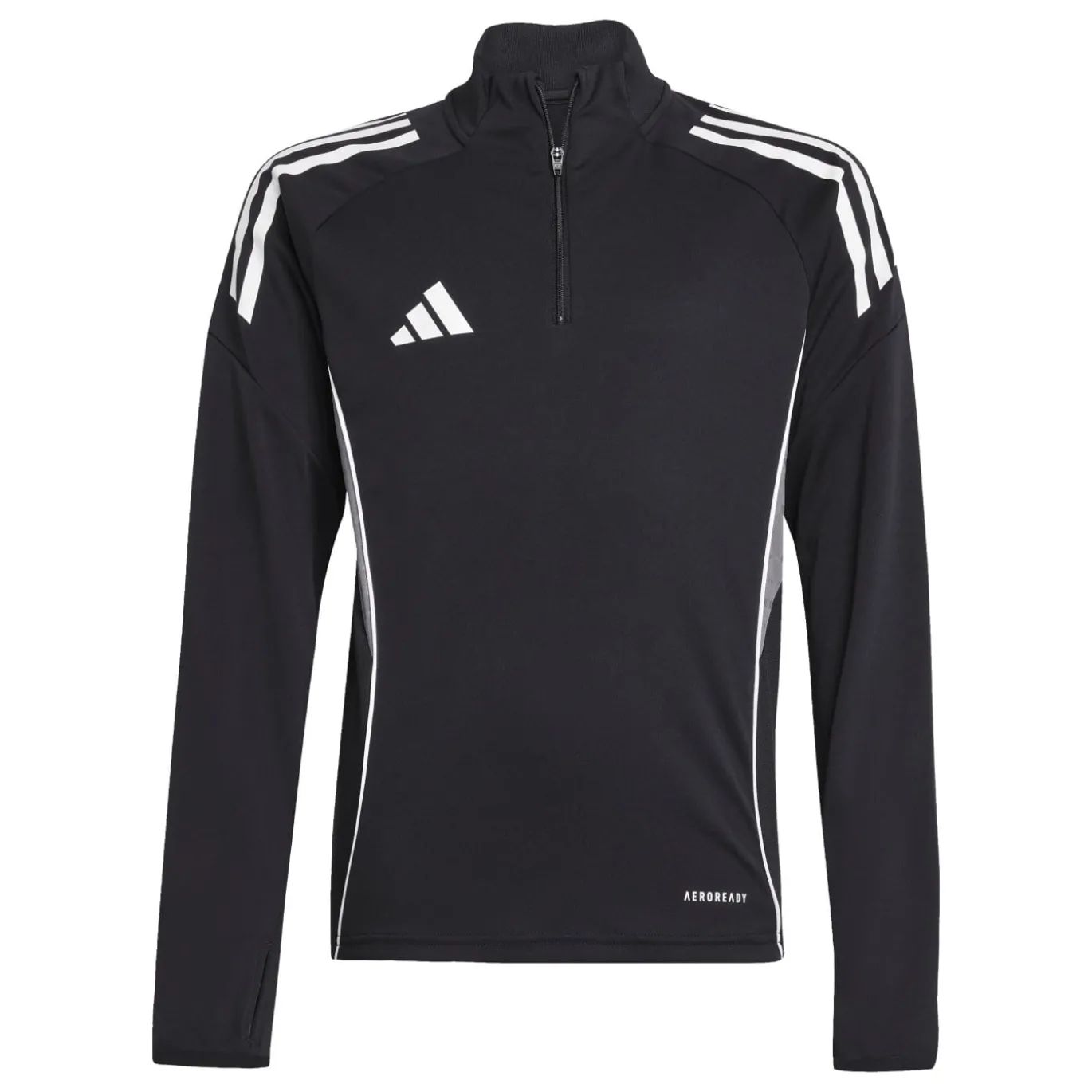 adidas Tiro 25 Competition Trainingspak 1/4-Zip Kids Zwart Wit Grijs