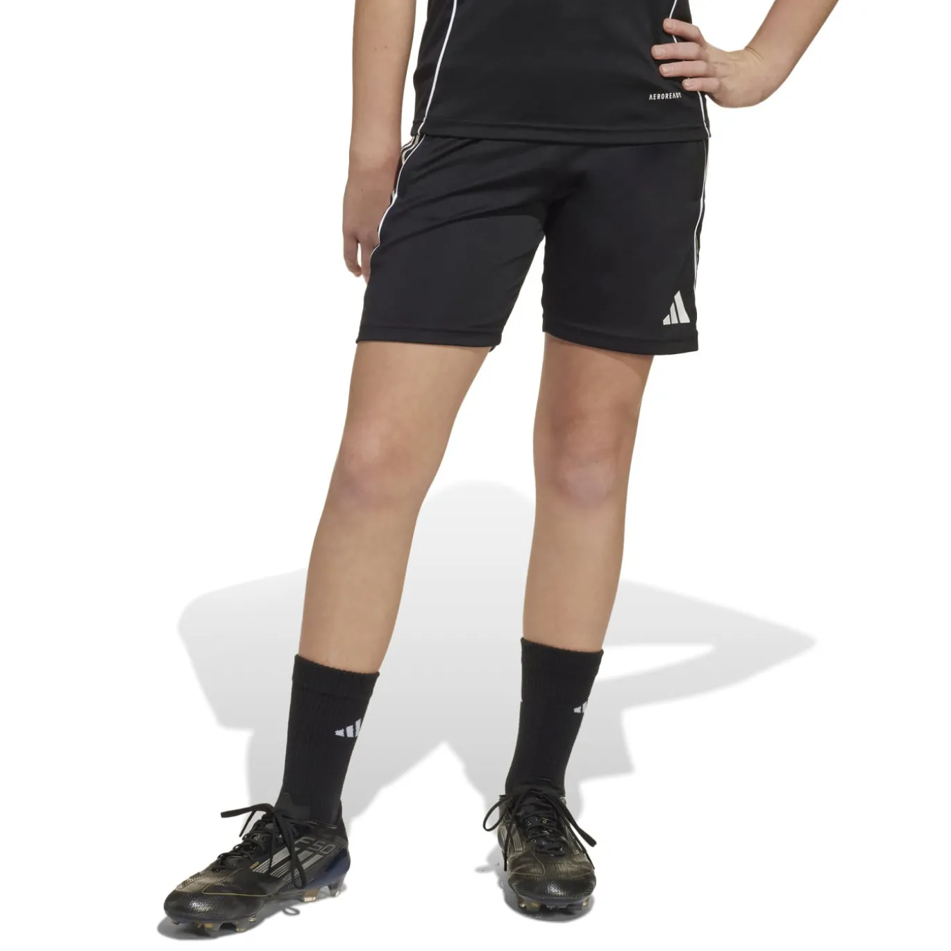 adidas Tiro 25 Competition Trainingsset Kids Zwart Wit Grijs