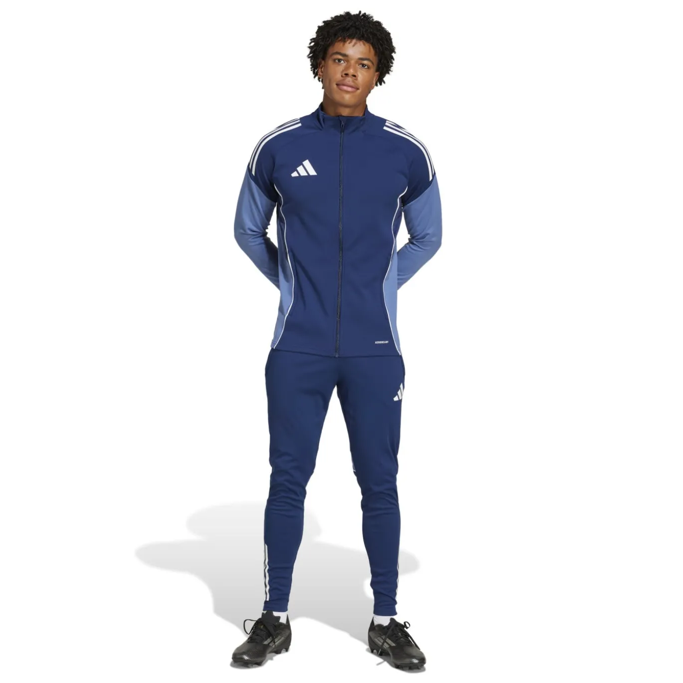 adidas Tiro 25 Competition Trainingspak Full-Zip Donkerblauw Wit