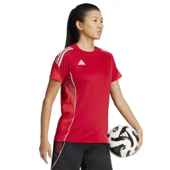 adidas Tiro 25 Competition Trainingsshirt Dames Rood Wit